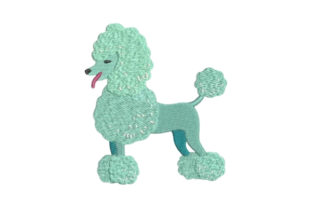 Poodle Embroidery: Elegant Dog Designs for Handmade Gifts